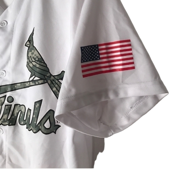 St. Louis Cardinals adult SGA XL Camo military baseball Jersey NWOT - Picture 4 of 15